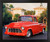 Impact Posters Gallery 1956 Red Chevy Pickup Truck Black Framed Art Print Framed Wall Decoration Picture