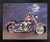 1986 FXR Harley Davidson Vintage Home Decor Motorcycle Black Framed Art Print(18x22)