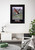 Framed Wall Decoration Diving Hunting, Bald Eagle Focus on Your Goals, Bird Animal Black Framed Art Print Poster (18x22)