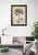 Tropical Palm Tree Vintage Fig 526 Black Framed Wall Decor Art Print Picture (18x22)
