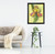 Tulip Flower Wall Decor Colorful Floral Painting Black Framed Art Print Poster (18x22)