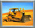 Wall Decor Caterpillar 988B Wheel Loader Silver Framed Art Print Poster (19x23)