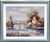 Impact Posters Gallery Country Cabin Floral Cottage Bridge Nature Wall Decor Silver Framed Art Print Picture