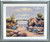 Impact Posters Gallery Country Cottage (Flower Garden) Nature Scenery Wall Decor Silver Framed Art Print Picture