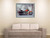 Impact Posters Gallery Framed Wall Decor Red Harley Davidson Vintage Motorcycle Road King Silver Framed Picture Art Print