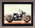 Framed Wall Decor Picture 1967 White Shovelhead Harley Davidson Vintage Motorcycle Bike Barnwood Art Print (19x23)