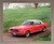 1965 Red Ford Mustang Convertible Vintage Car Wall Decor Barnwood Framed Picture Art Print (19x23)