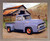 Framed Wall Decor Picture Ford F 100 V8 Pickup Vintage Truck Wall Barnwood Art Print (19x23)