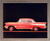 Framed Wall Decoration Classic Chevy Bel Air 1957 Vintage Car Picture Barnwood Art Print Poster (19x23)
