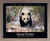 Impact Posters Gallery Giant Panda in The Snow Bamboo Wildlife Home Barnwood Picture Art Print Framed Wall Decoration (19x23)