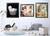Wall Decor Funny Cute Cats in Hat Box Animal Picture Art Print Poster (16x20)