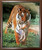 Framed Wall Decoration Wild Bengal Tiger and Cub Animal Nature Mahogany Framed Picture Art Print (20x24)