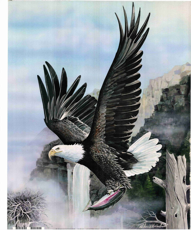 Bald Eagle Hunting Poster