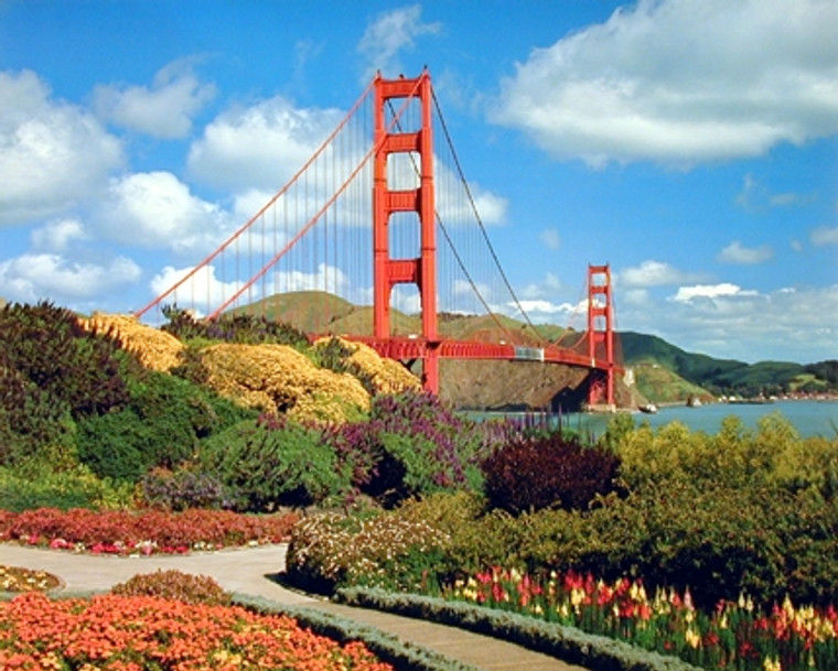 Golden Gate Bridge San Francisco Vintage Wall Decor Art Print Poster (16x20)