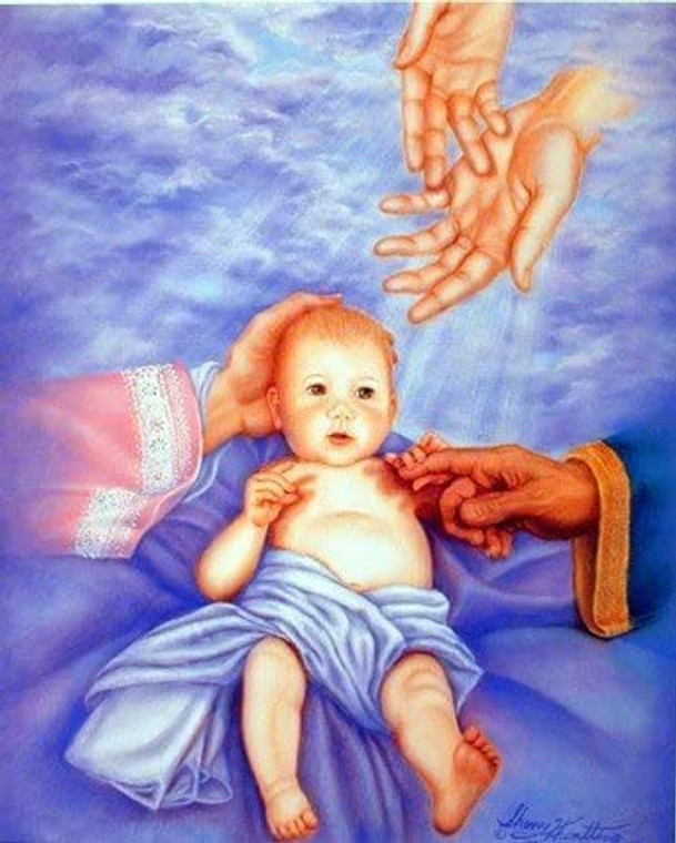 Baby Jesus Christ Religious & Spiritual Wall Decor Picture Art Print (8x10)