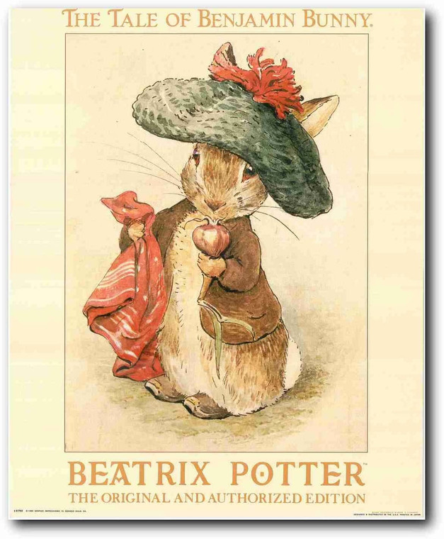 Beatrix Potter Bunny Rabbit Childrens Kids Room Original and Authorized Edition Wall Decor Picture Art Print (16x20)