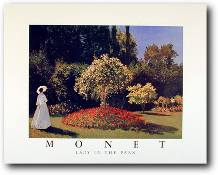 Claude Monet (Woman in a Garden, 1867) Wall Decor Art Print Picture (16x20)