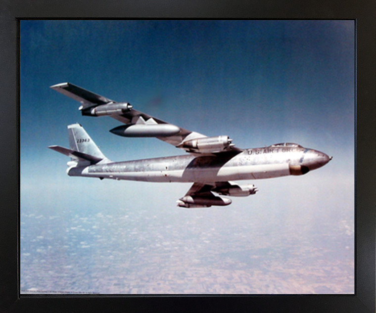 Rooster Kitchen PicImpact Posters Gallery Military Airplane Wall Decor Art Print Vintage Boeing B-47 Stratojet Bomber Aviation Black Framed Picture (18x22)