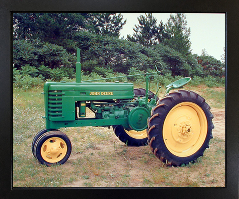 1939 John Deere Vintage Farm Tractor Black Framed Wall Decor Art Print Picture (18x22)