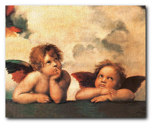 Sistine Madonna Cherubini Two Little Angels By Raphael | Art Posters