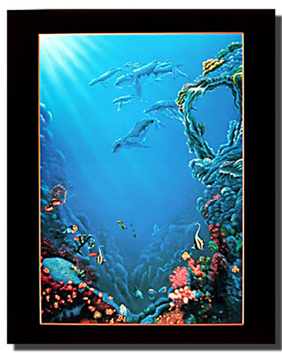 Art Decor Poster Sea Underwater Wall Coral Reef Print and Fish (16x20) Tropical Ocean