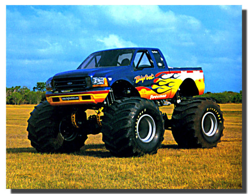 Bigfoot Monster Truck Racing Car Poster | Monster Truck ...