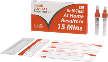  iHealth COVID-19 Antigen Rapid Test, 2/box