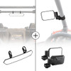 Rear View Mirror and Side Mirrors with 1.6" to 2" Roll Bar Cage Rear View Mirror and Side Mirrors with 1.6" to 2" Roll Bar Cage