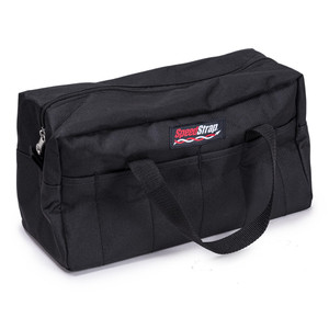 SpeedStrap Black Canvas Storage Tool Bag with Pockets for Storing Tie-Downs, Straps, or Tools