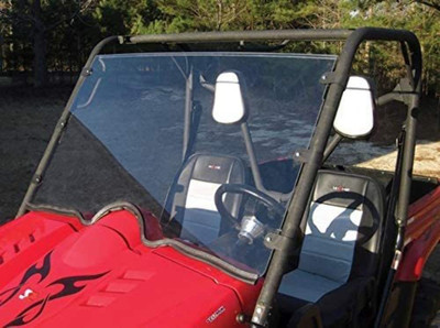 Seizmik Full Front Windshield for Yamaha Rhino Side by Side UTV | UV Resistant Poly | Compatible with 2004-2013 Models