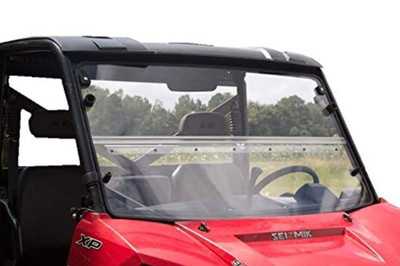 Seizmik UTV Versa-Fold Windshield Compatible with Polaris Full Size Pro-Fit Ranger 2015-2022 UTV Models | UV Resistant Polycarbonate | All Terrain Windshield | Side by Side Accessories