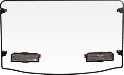 SEIZMIK Toolless Versa-Vent Hard Coated Windshield Kit Compatible with Yamaha Wolverine RMAX 2 & RMAX4 1000 UTV | Fits 2021-2023 Models | No Tools Required