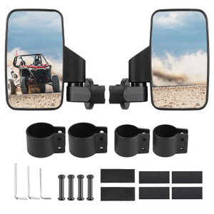 UTV Side Mirrors for 1.6" - 2" Roll Bar Cage (1 pair) UTV Side Mirrors for 1.6" - 2" Roll Bar Cage (1 pair)