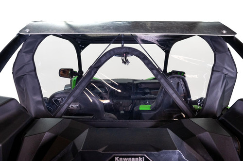 Seizmik UTV Soft Rear Windshield Compatible with Kawasaki KRX 1000 2020-2022 UTV Models | All Terrain Windshield | Side by Side Accessories Seizmik UTV Soft Rear Windshield Compatible with Kawasaki KRX 1000 2020-2022 UTV Models | All Terrain Windshield | Side by Side Accessories