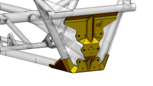 Maverick X3 Rear Radius Rod Reinforcement Plate - Durable reinforcement plate designed to enhance the structural integrity and durability of rear radius rods in Can-Am Maverick X3 vehicles. Maverick X3 Rear Radius Rod Reinforcement Plate - Durable reinforcement plate designed to enhance the structural integrity and durability of rear radius rods in Can-Am Maverick X3 vehicles.