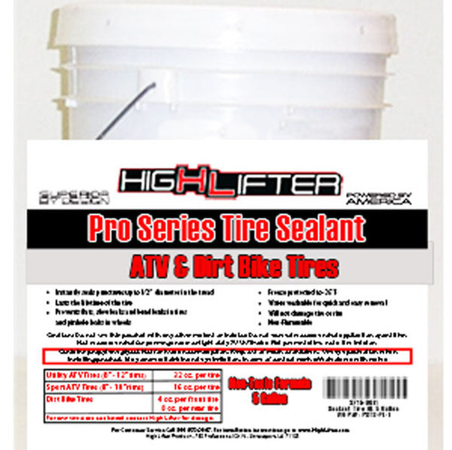 High Lifter Pro Series Tire Sealant - 5 Gallon Pail High Lifter Pro Series Tire Sealant - 5 Gallon Pail