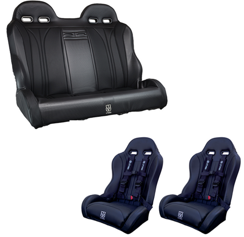 UTVMA RZR 4 PRO Rear Bench Seat & Front Bucket Seats Set UTVMA RZR 4 PRO Rear Bench Seat & Front Bucket Seats Set