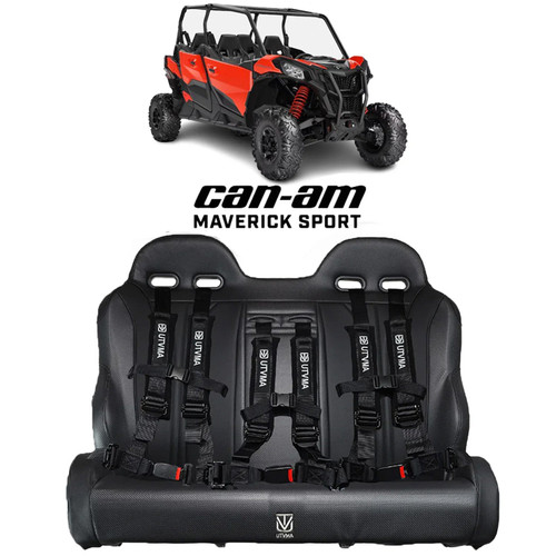 UTVMA Maverick Sport Max Rear Bench (2019-2024) W Harnesses UTVMA Maverick Sport Max Rear Bench (2019-2024) W Harnesses