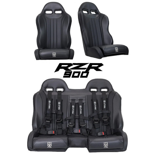 UTVMA RZR 900 Rear Bench Seat & Pair of Front Bucket Seats Set (2015-2024) UTVMA RZR 900 Rear Bench Seat & Pair of Front Bucket Seats Set (2015-2024)