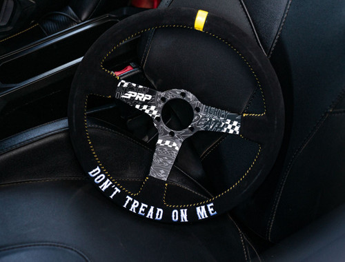 PRP DON’T TREAD ON ME DEEP DISH SUEDE STEERING WHEEL PRP DON’T TREAD ON ME DEEP DISH SUEDE STEERING WHEEL