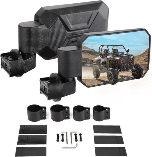 UTV Rear View Side Mirrors for 1.6" -2" RZR Pioneer X3 Teryx (1 pair) UTV Rear View Side Mirrors for 1.6" -2" RZR Pioneer X3 Teryx (1 pair)