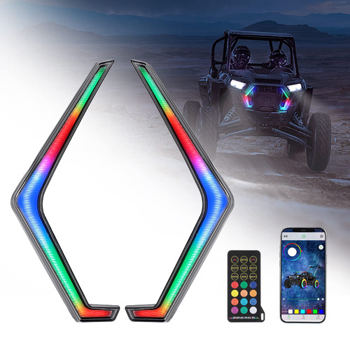 RGB Turn Signal Lights Fit Polaris RZR XP 1000 Turbo (2019-2023) RGB Turn Signal Lights Fit Polaris RZR XP 1000 Turbo (2019-2023)