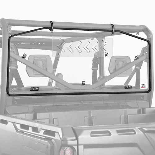 Rear Windshield w/ Vented Sliding Panel for Can Am Defender Rear Windshield w/ Vented Sliding Panel for Can Am Defender