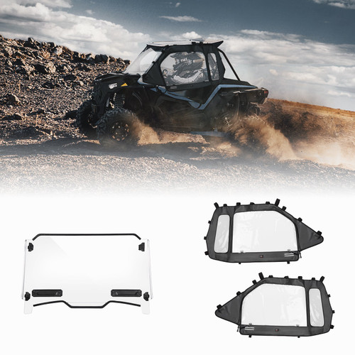 Full Windshield & Soft Cab Enclosures for Polaris RZR XP 1000 / 4 Full Windshield & Soft Cab Enclosures for Polaris RZR XP 1000 / 4