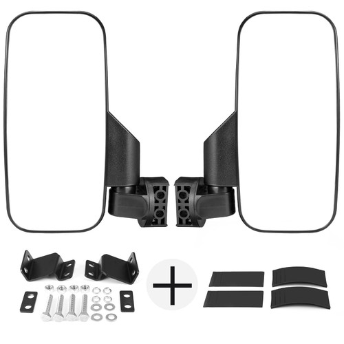 10" Large UTV Side Mirrors w/ Pro-fit cage for Polaris RZR Ranger General UFORCE 10" Large UTV Side Mirrors w/ Pro-fit cage for Polaris RZR Ranger General UFORCE