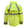 Neese FR Class 3 Hi Vis Yellow 217AJ Flex Arc Hooded Rain Jacket 21217-00 back Neese FR Class 3 Hi Vis Yellow 217AJ Flex Arc Hooded Rain Jacket 21217-00 back