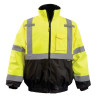 Occunomix Class 3 High Visibility 2-in-1 Black Bottom Bomber Jacket