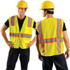 Mesh Surveyors Vest ANSI Class 2 10 Pocket Tricot - LUX-ATRNSM