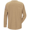 Bulwark FR iQ Series Comfort Knit Long Sleeve T-Shirt QT32 Khaki Back