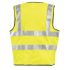 Occunomix FR Class 2 Hi Vis Yellow Mesh Safety Vest LUX-SSFGCFR Back